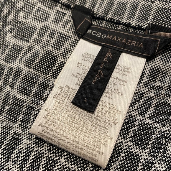 BCBGMAXAZRIA PEYTON CROC-JACQUARD SKIRT SIZE L - Picture 7 of 7